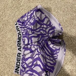 Under Armour Purple and Gray Patterned Shorts